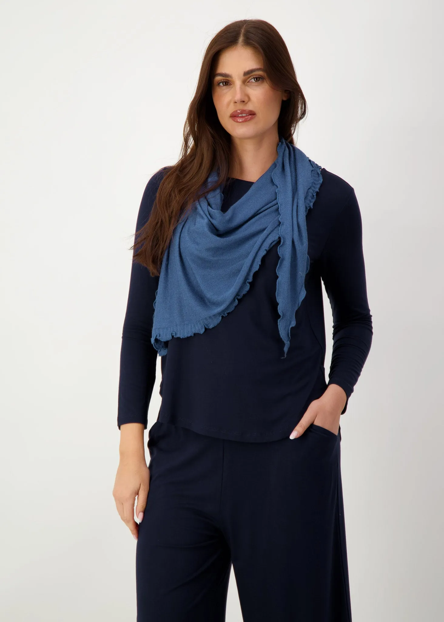 Sassoon Cashmere/Bamboo Scarf - Ocean Blue