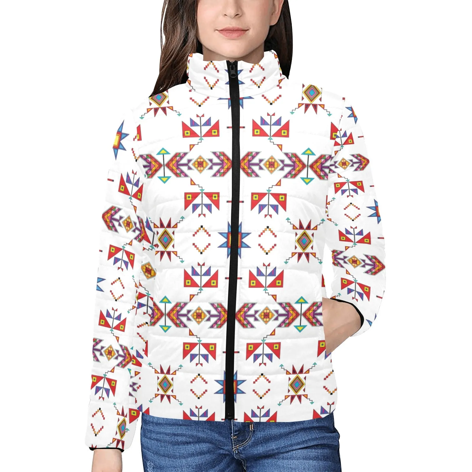 Scattered Generations White Women's Padded Jacket