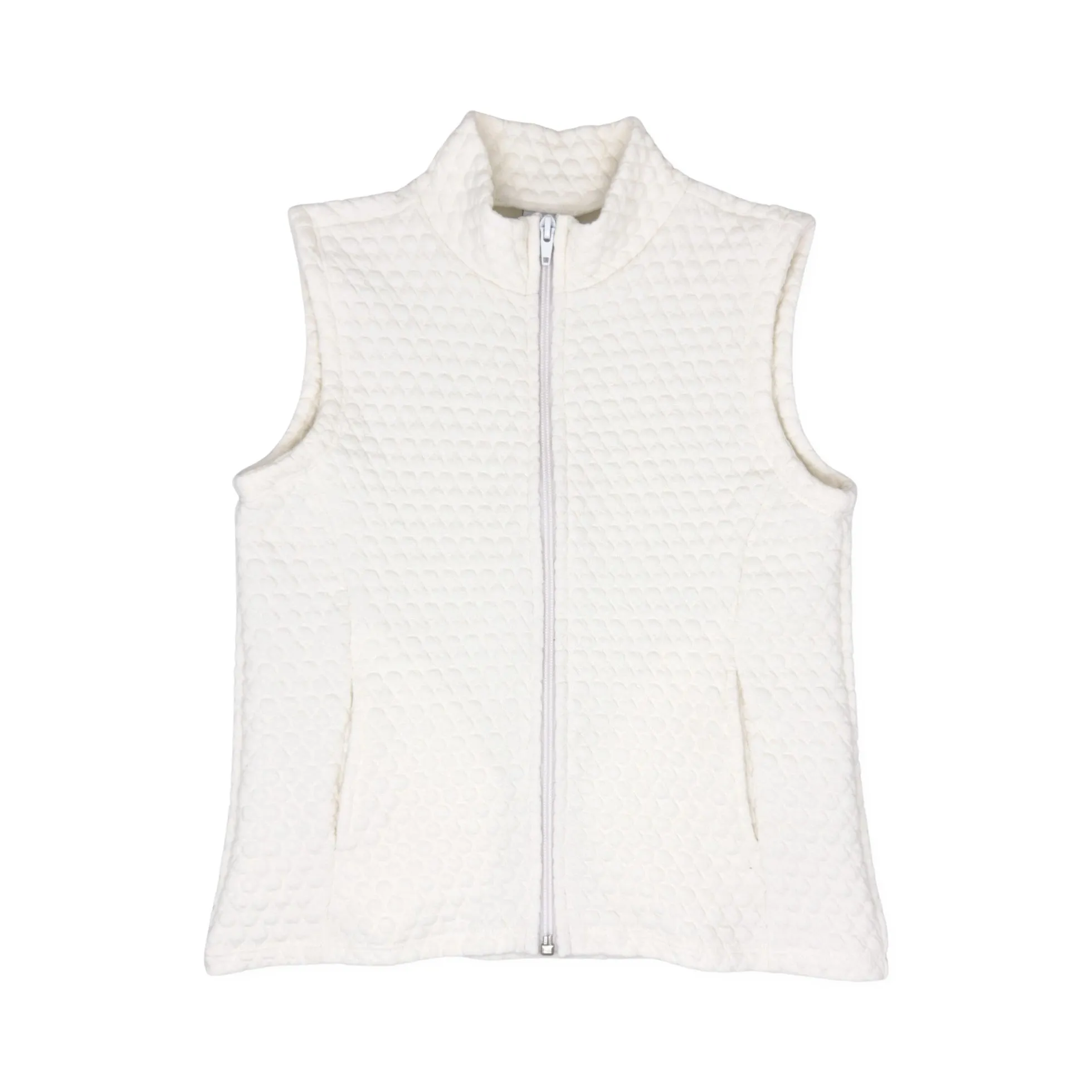 Set Proper Virginia Vest Worthington White Quilted 5108