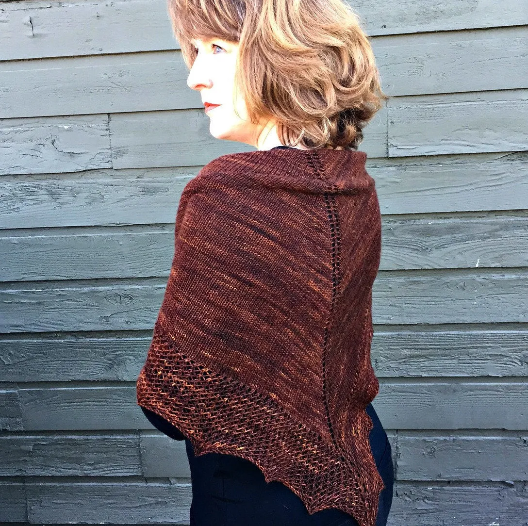 Simple Treasures Lace Shawl, Knitting Pattern for Sock Yarn