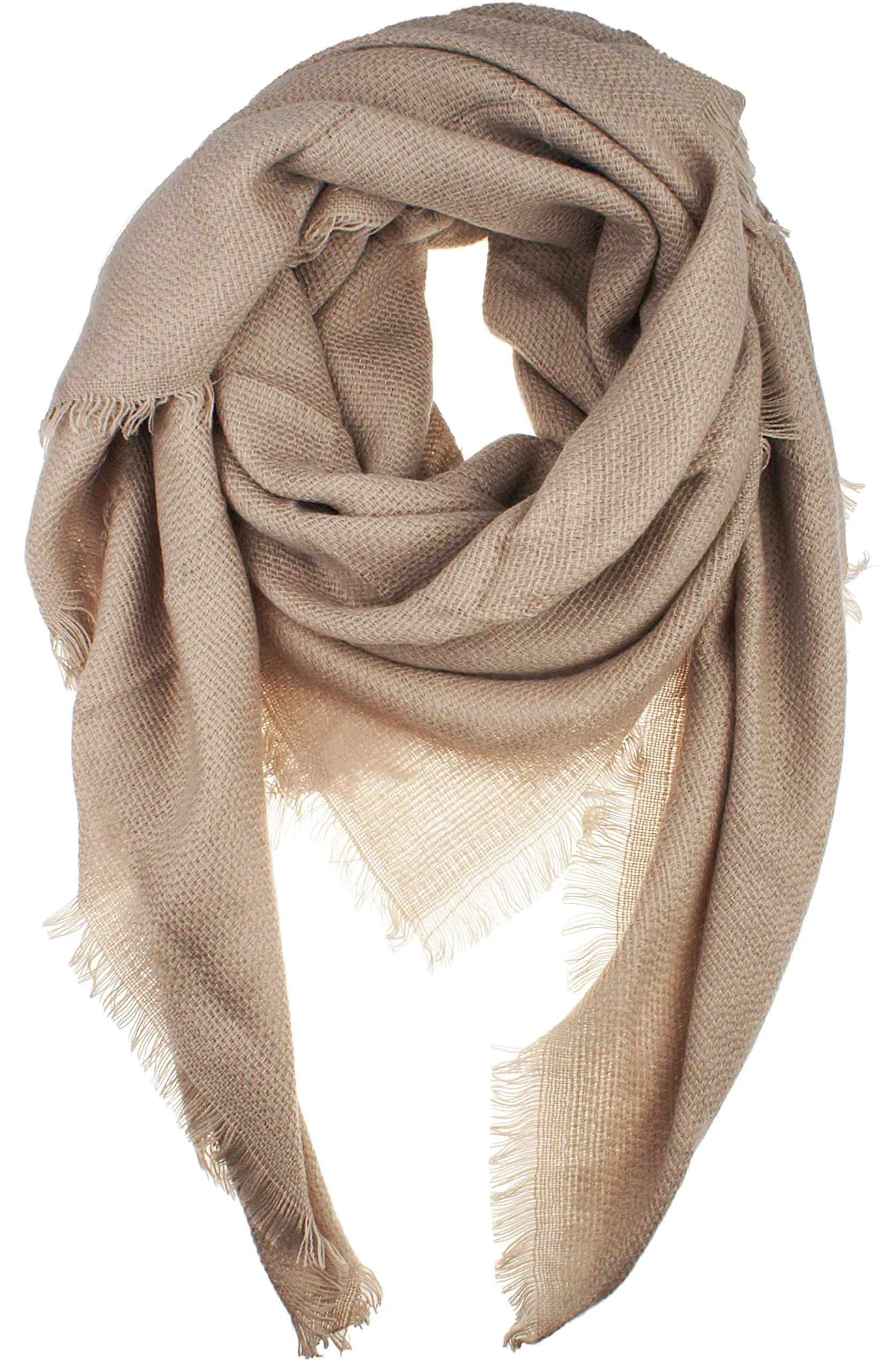 Soft Classic Luxurious Blanket Solid Color Square Scarf Wrap