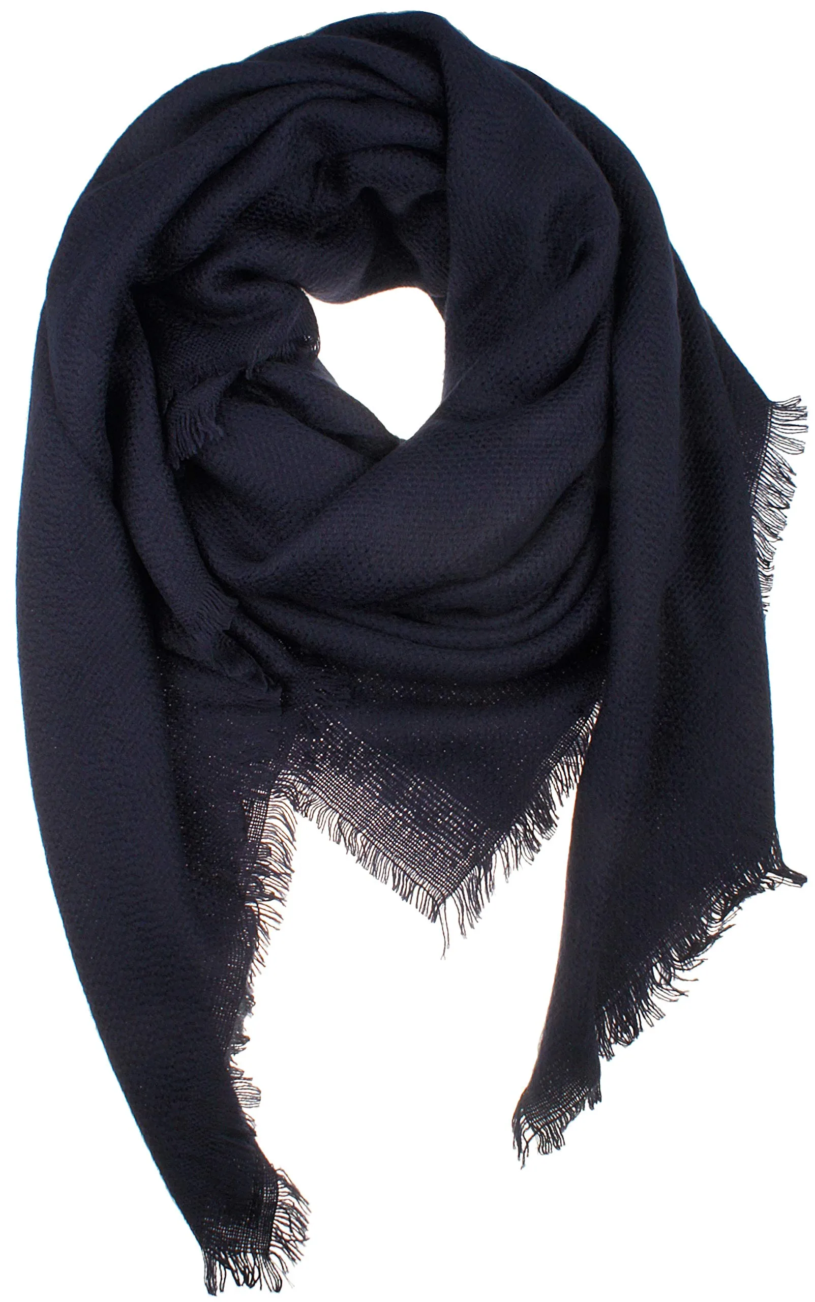 Soft Classic Luxurious Blanket Solid Color Square Scarf Wrap