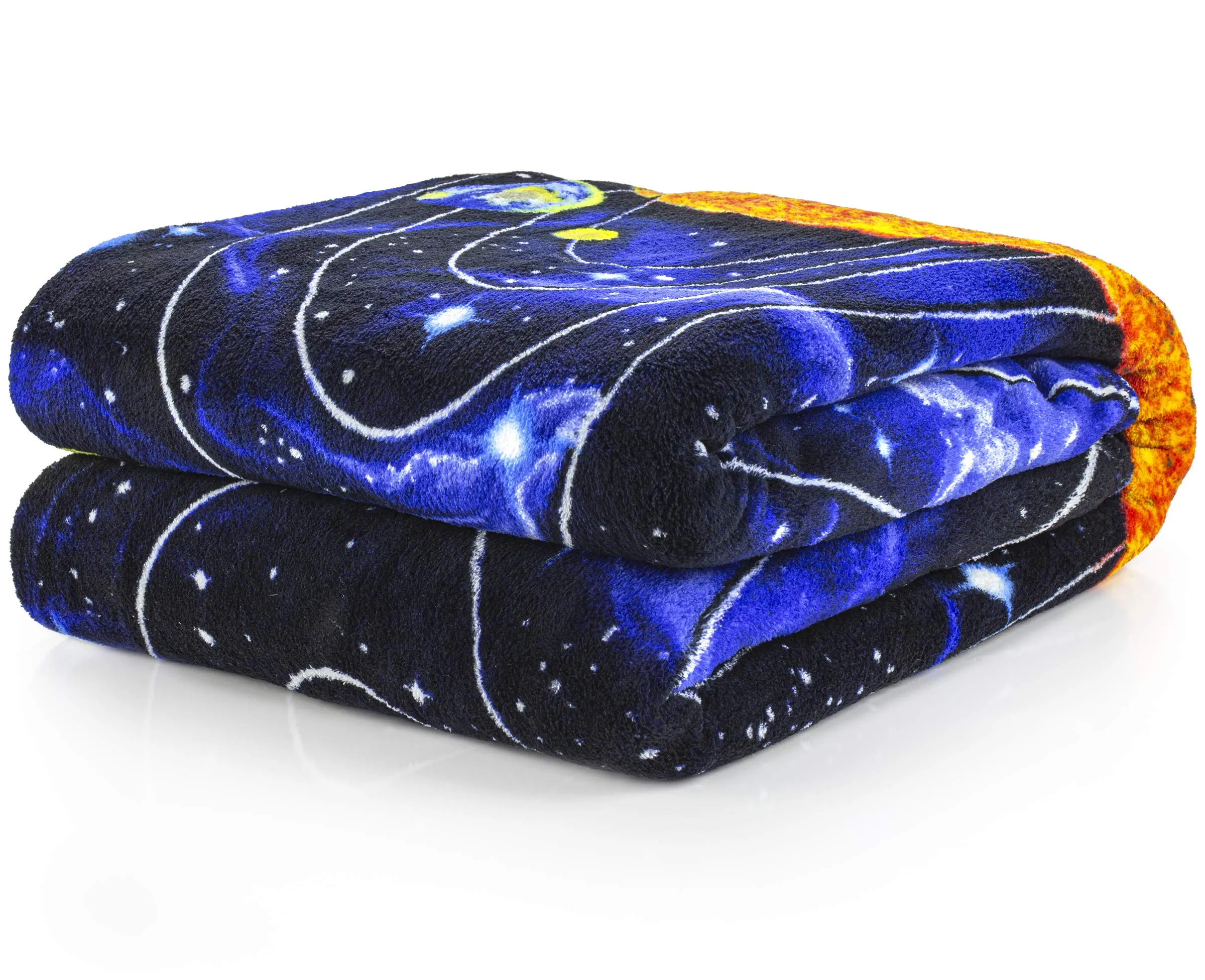 Solar System Super Soft Plush Fleece Throw Blanket