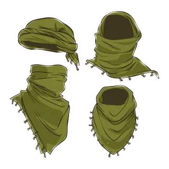 Solid Color Shemagh Tactical Desert Keffiyeh Scarf