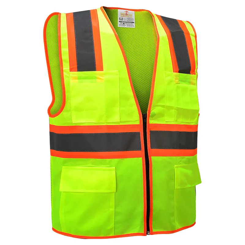 Sparkle, Hi-Vis Executive Vest Yellow With Zipper