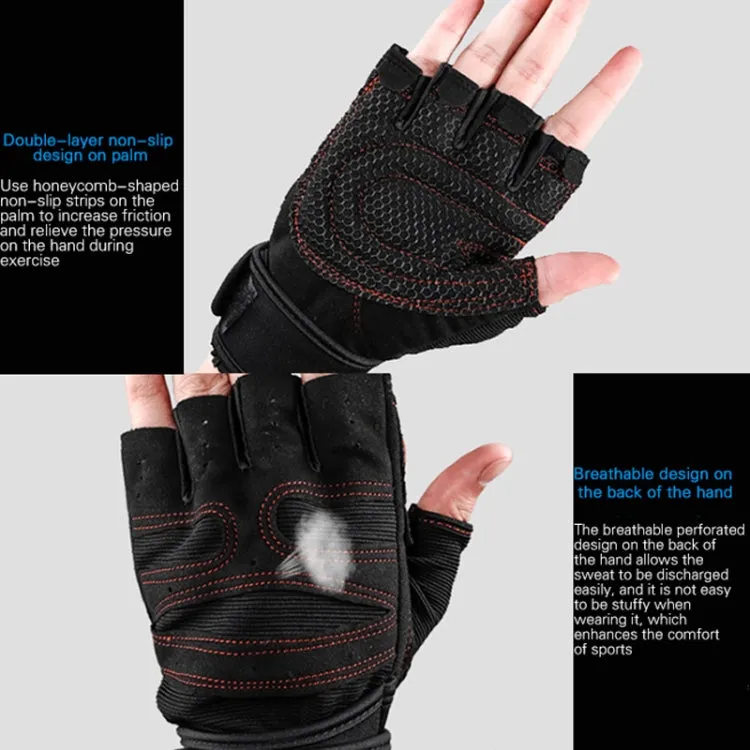 ST-2120 Gym Exercise Equipment Anti-Slip Gloves, Size: XL(Black)