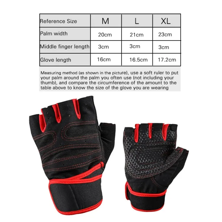 ST-2120 Gym Exercise Equipment Anti-Slip Gloves, Size: XL(Black)