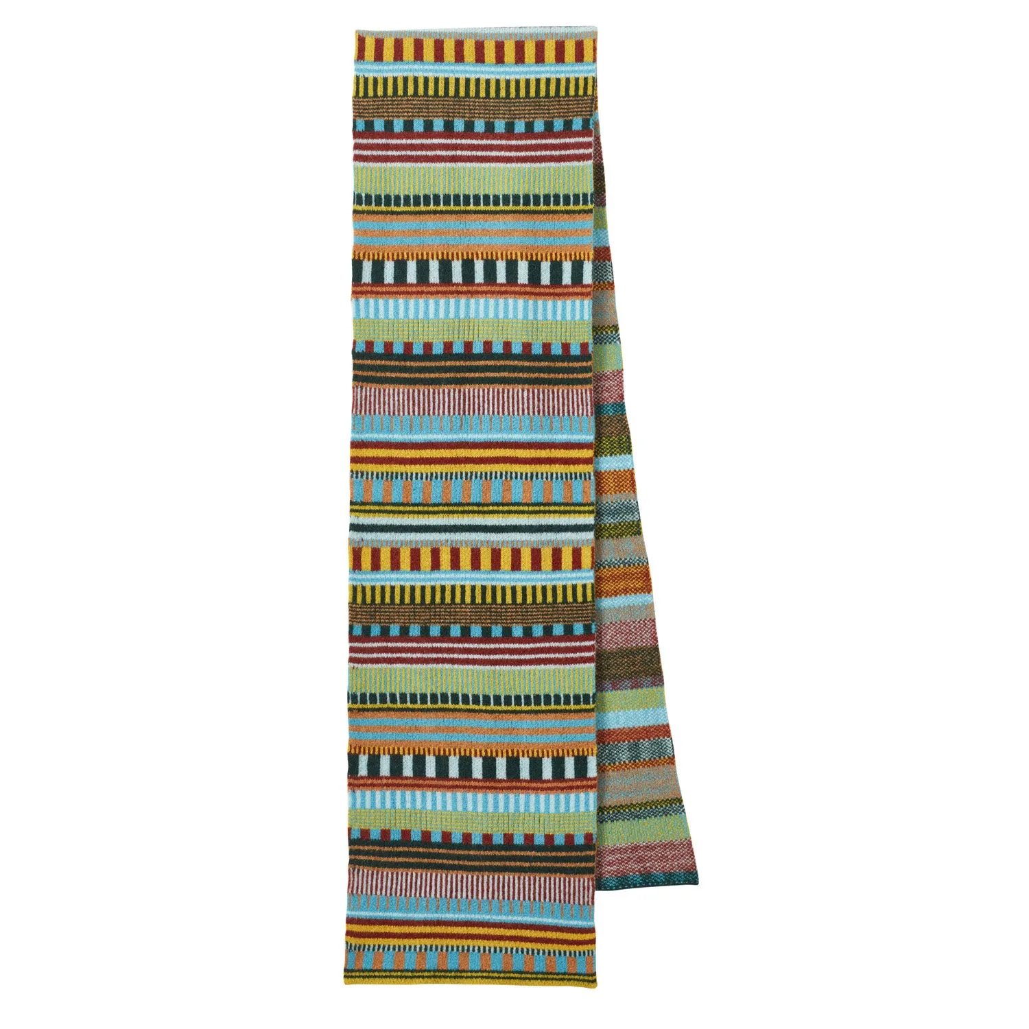 Static Stripe Scarf - Turquoise