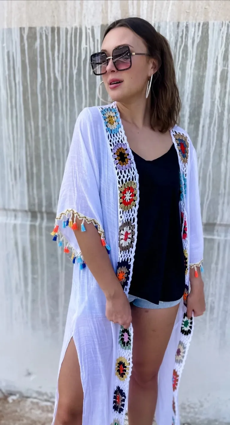 Stevie Crochet Beach Coverup