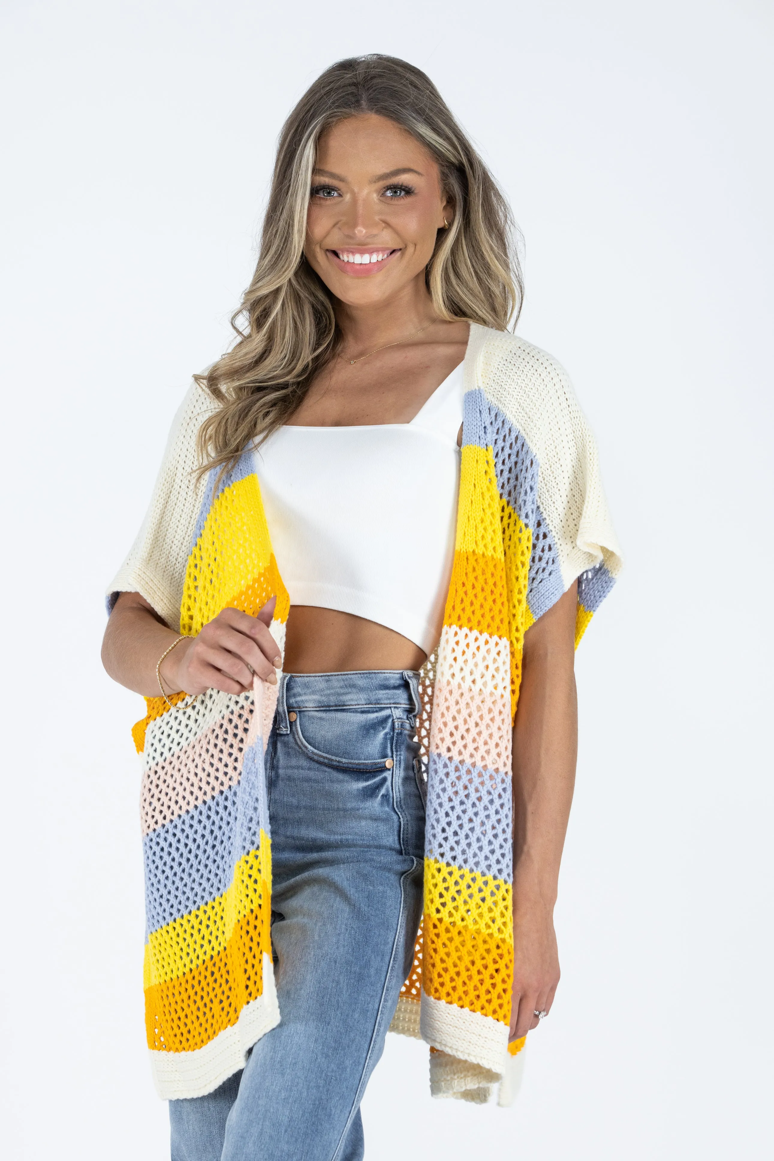 Sunrise and Sunset Short Sleeve Cardigan