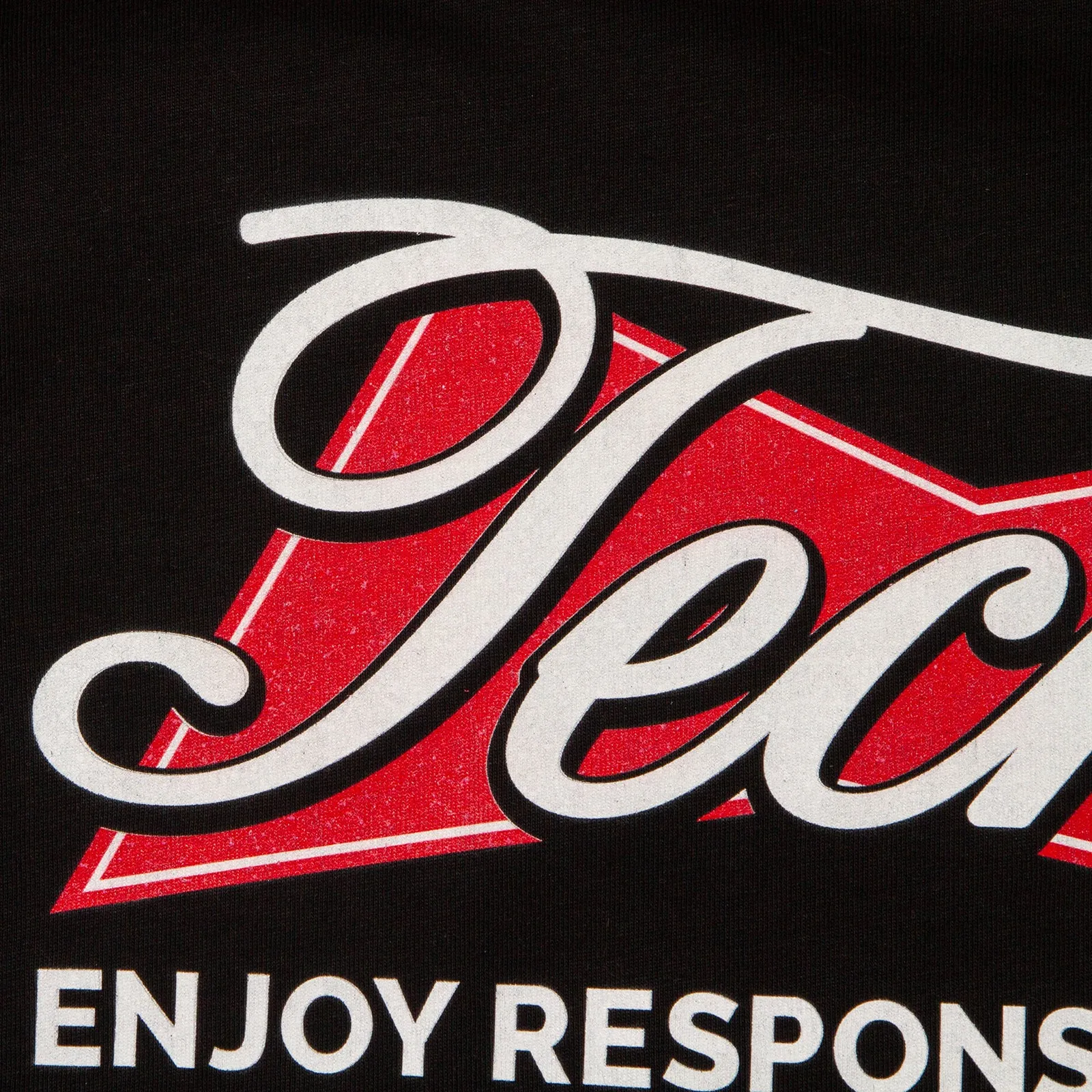 Techno Responsibly Back Print - Tshirt - Black