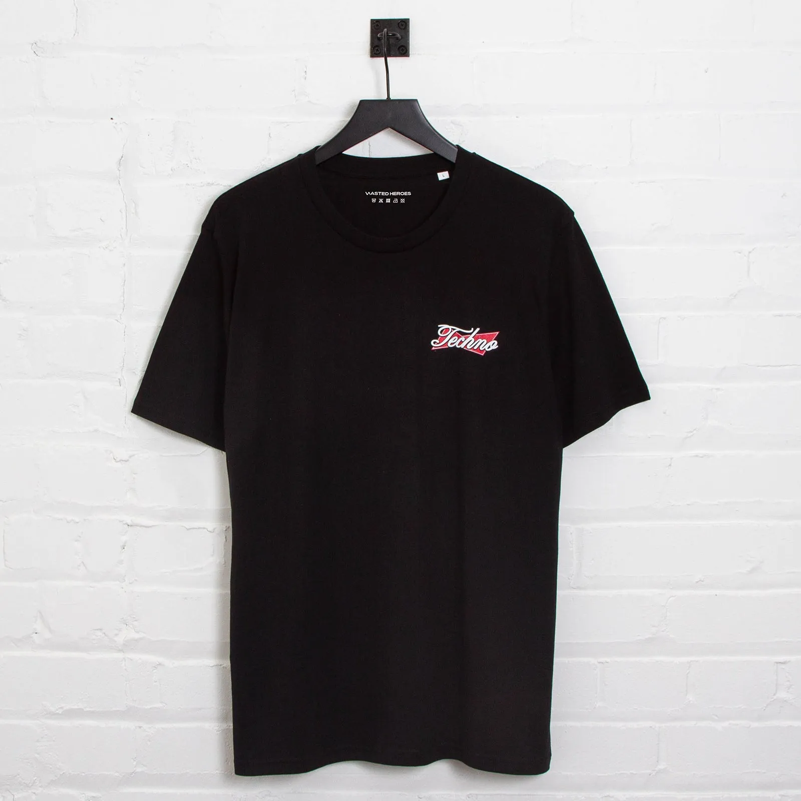 Techno Responsibly Back Print - Tshirt - Black