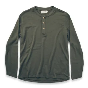 The Merino Henley in Army