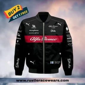 Valtteri Bottas 2023 Alfa Romeo F1 Team Stake Bomber Jacket