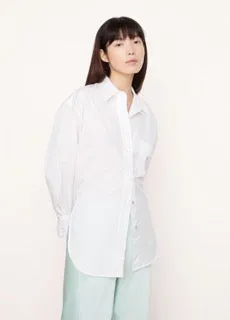 Vince Oversized Long Sleeve White Shirt