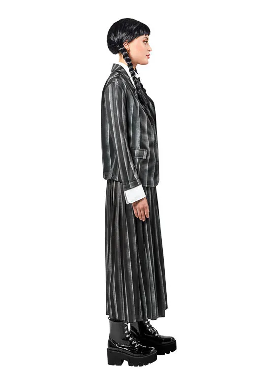 WEDNESDAY NEVERMORE DELUXE BLACK COSTUME ADULT