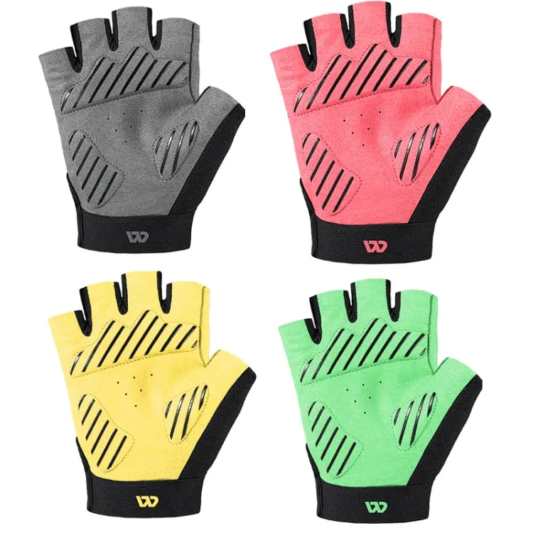 WEST BIKING YP0211210 Mountain Cycling Gloves Half Finger Breathable Anti-Slip Gloves Riding Equipment, Size: M(Light Green)