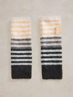 White Stuff Striped Arm Warmer Nat MLT