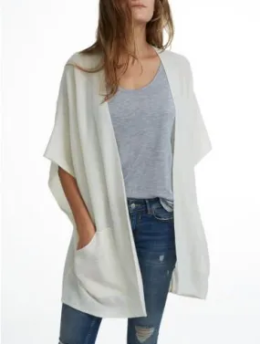 White   Warren - Kimono Cardigan Pearl White