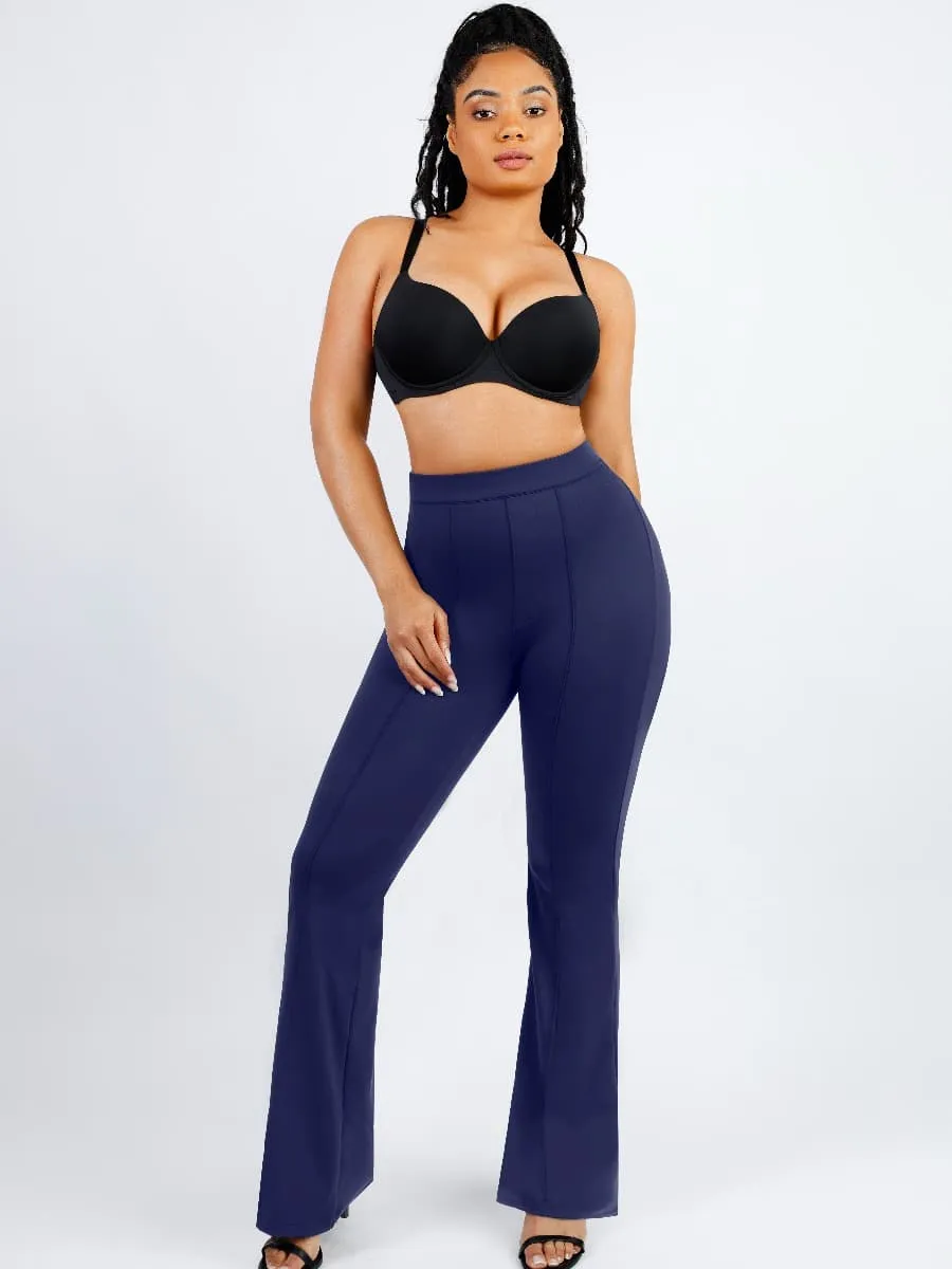 Wholesale High Waist Trimming Tummy Tuck Leg Shaping Flare Pants