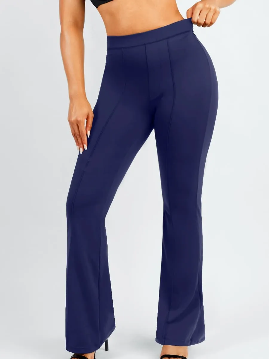 Wholesale High Waist Trimming Tummy Tuck Leg Shaping Flare Pants