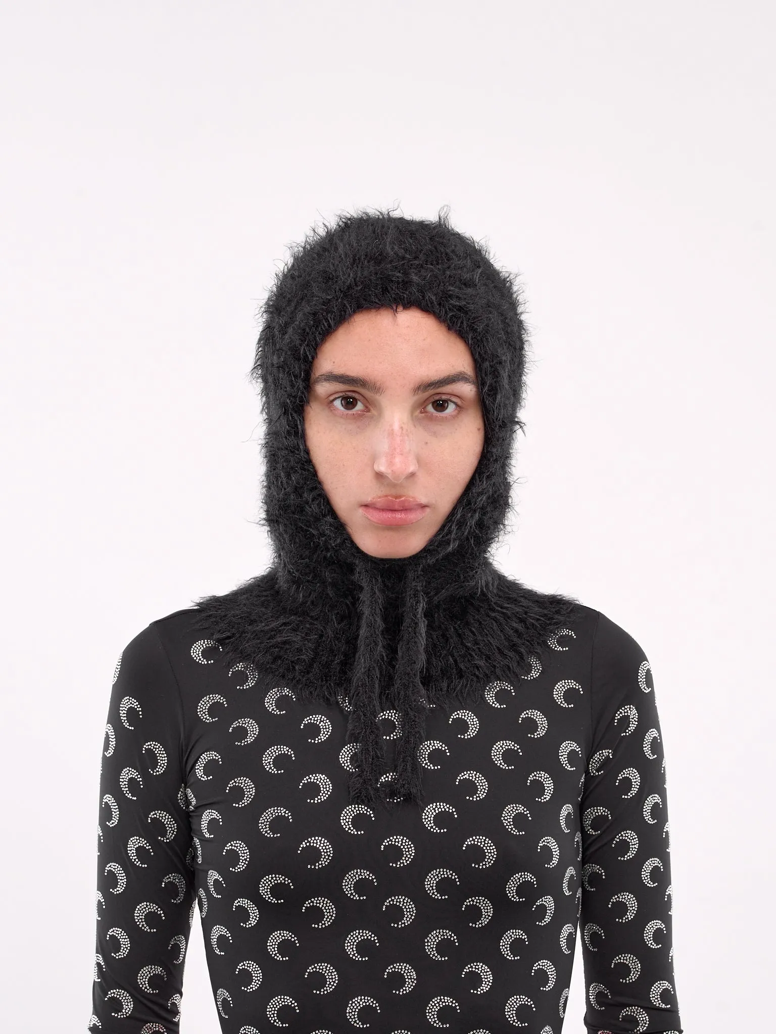 Wild Puffy Knit Balaclava (UHG044A-CKNI0031-BLACK)