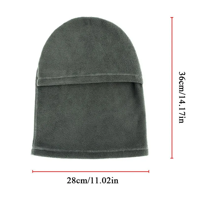 Winter Polar Coral Hat Fleece Balaclava Men Face Mask Neck Warmer Beanies Thermal Head Cover Tactical Military Sports Scarf Caps