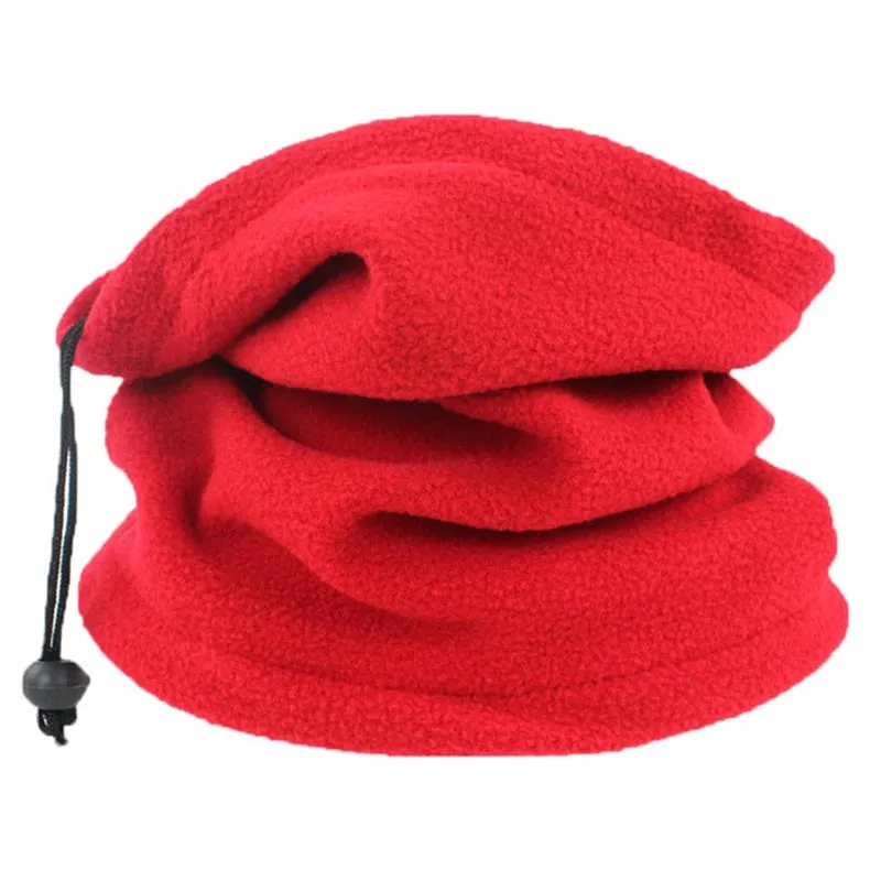 Winter Polar Coral Hat Fleece Balaclava Men Face Mask Neck Warmer Beanies Thermal Head Cover Tactical Military Sports Scarf Caps