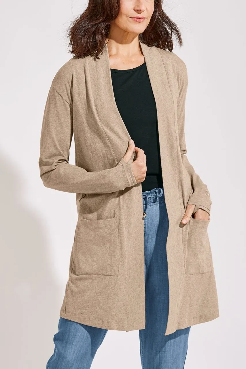 Women's Corbella Cardigan  |  Dark Taupe Heather