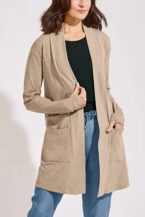 Women's Corbella Cardigan  |  Dark Taupe Heather