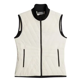 Womens Holma Quilt Hybrid Vest Whisper White - AW24