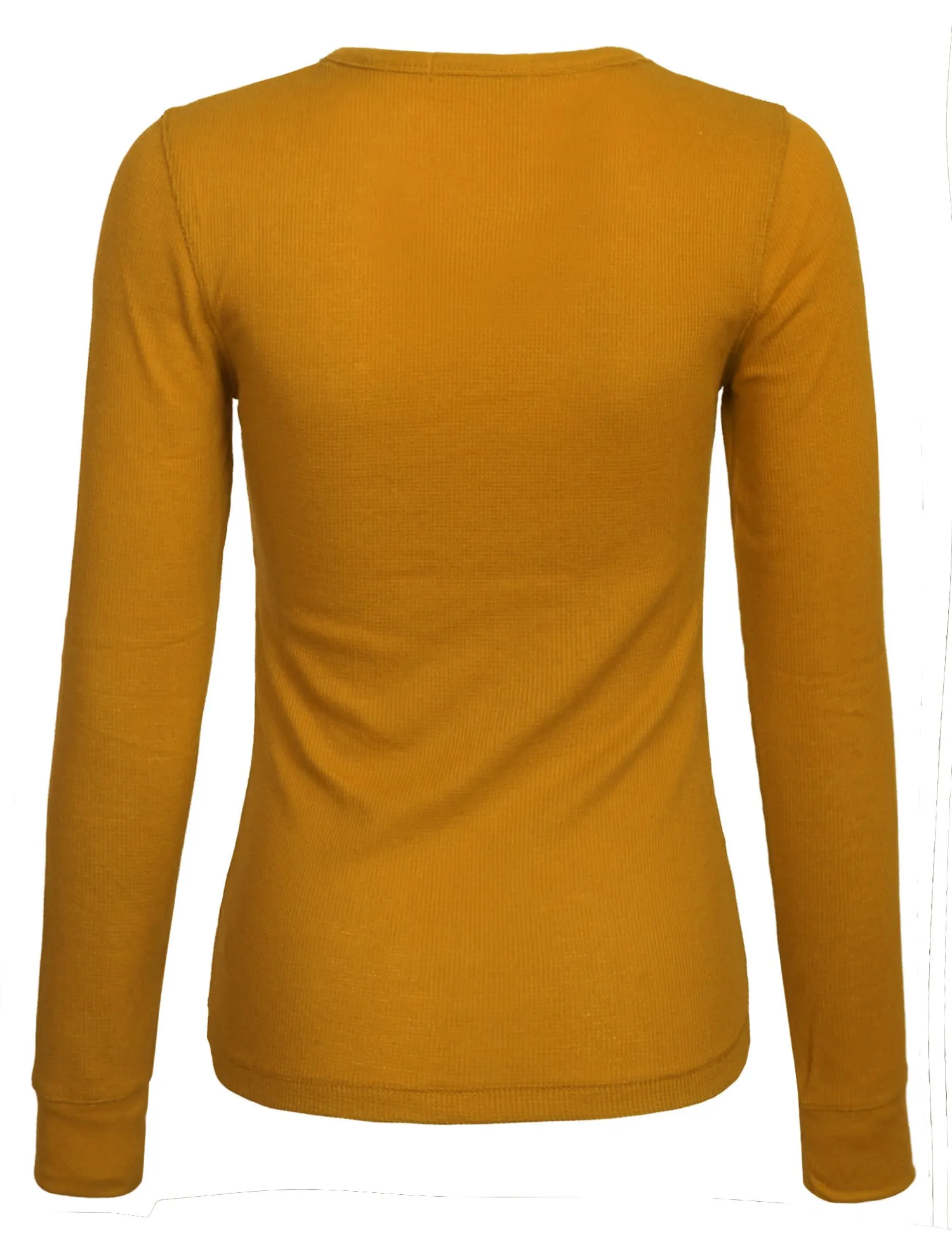 Womens Long sleeve Plain Basic Crew Neck Cotton Thermal T Shirt Top (S-3X)