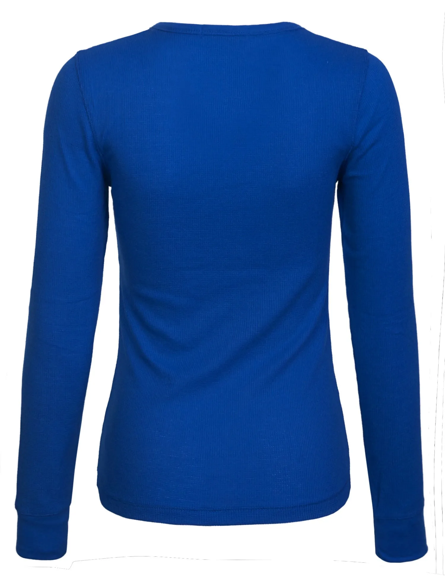 Womens Long sleeve Plain Basic Crew Neck Cotton Thermal T Shirt Top (S-3X)