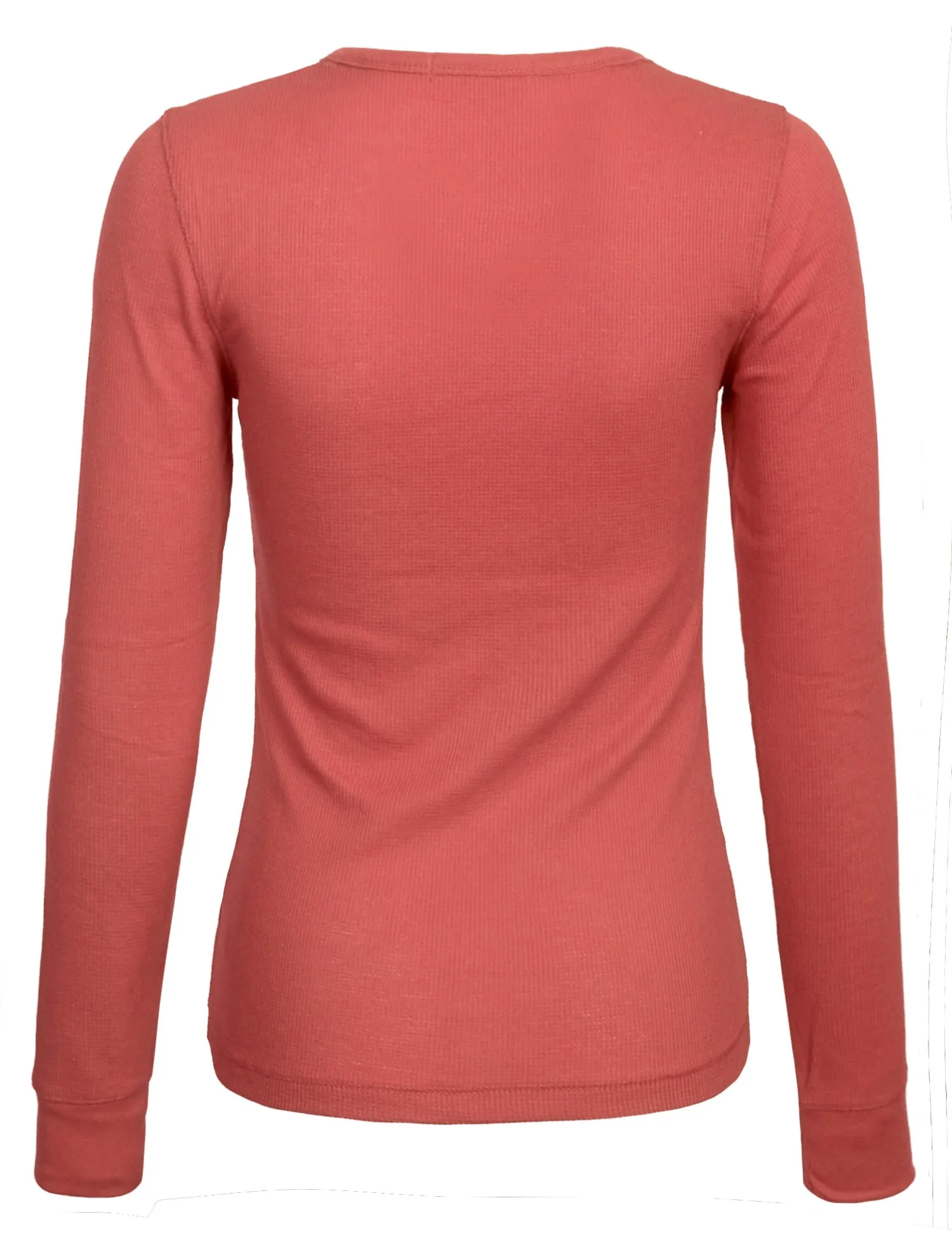 Womens Long sleeve Plain Basic Crew Neck Cotton Thermal T Shirt Top (S-3X)