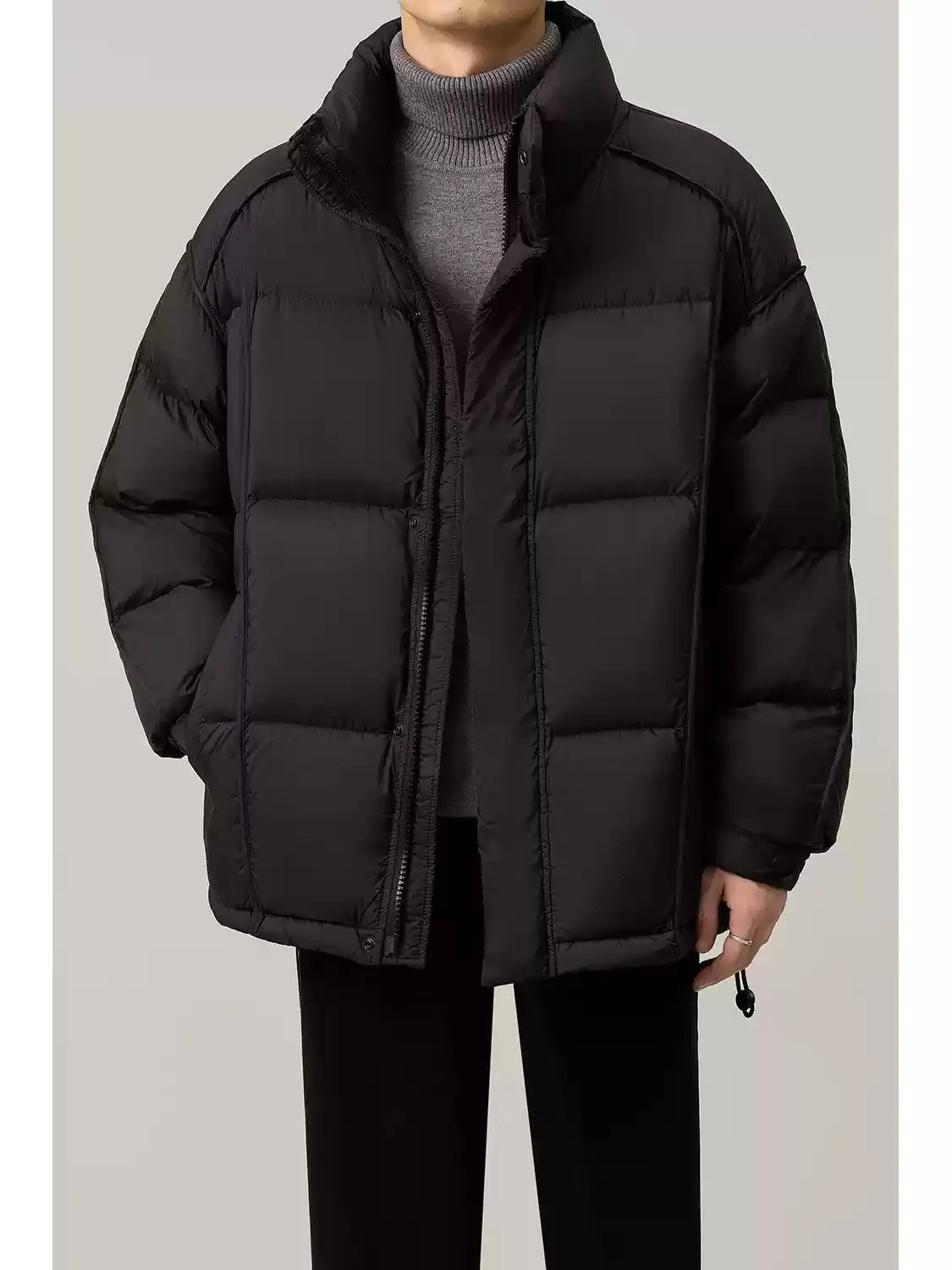 Zhou Quilted Stand Collar Down Jacket