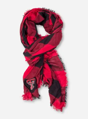 ZooZatz Texas Tech Buffalo Check Scarf